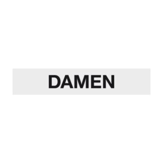Hinweisschild DAMEN Aluminium 210x40 mm