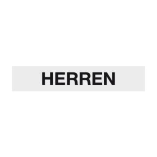 Hinweisschild HERREN Aluminium 210x40 mm