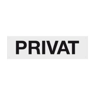 Hinweisschild PRIVAT Aluminium 420x120 mm
